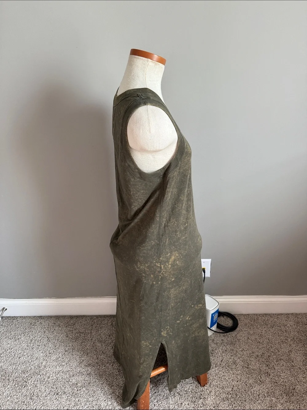 Lululemon - All Yours Tank Maxi Dress *Wash - Cloudy Wash Dark Olive - Size 6-8*